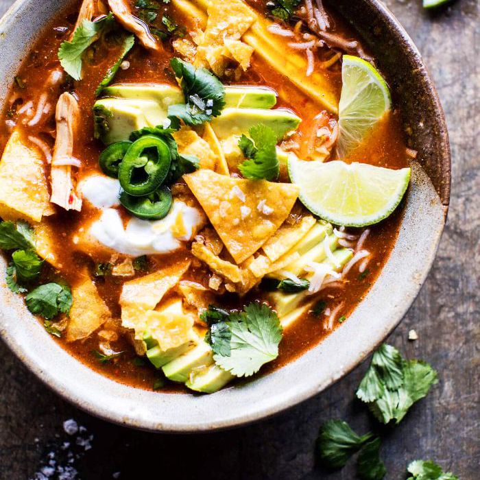 Crockpot辣子鸡玉米饼汤，Crockpot冬季汤类“class=