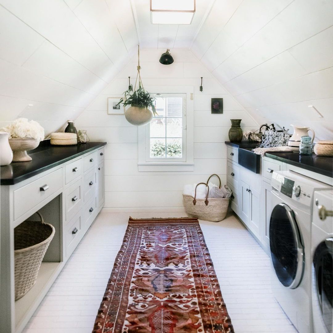Attic laundry room