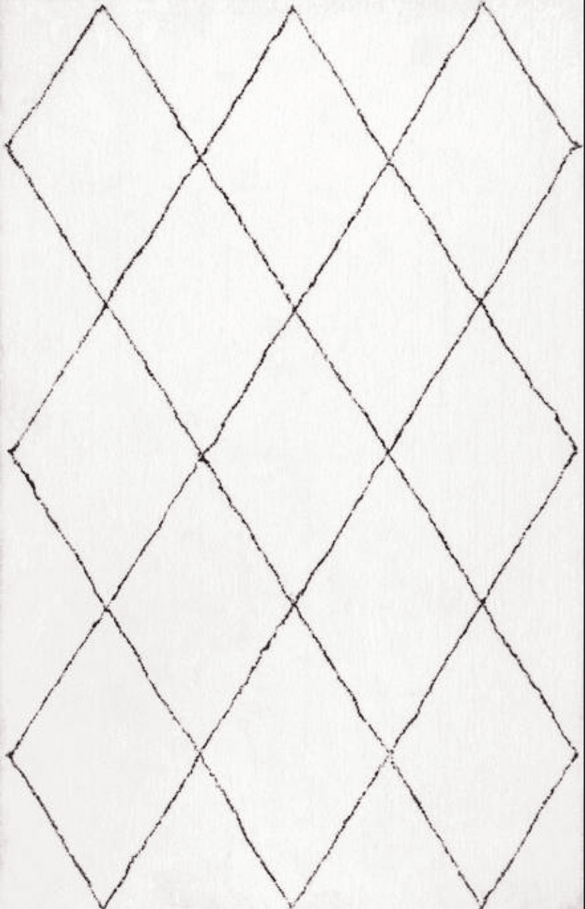 黑色和白色的地毯