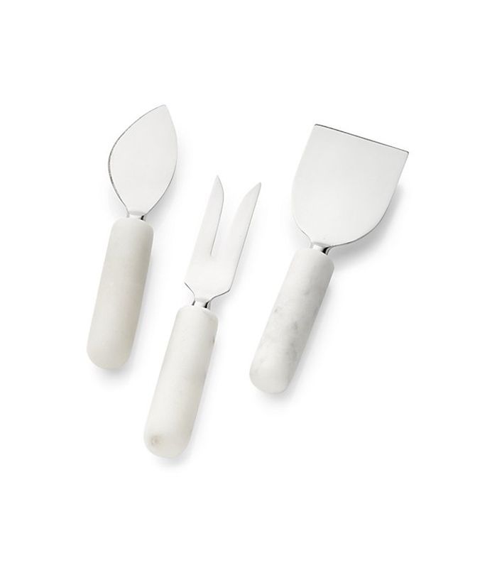 设置的3大理石手柄芝士刀