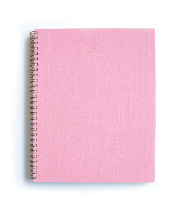 粉红色笔记本