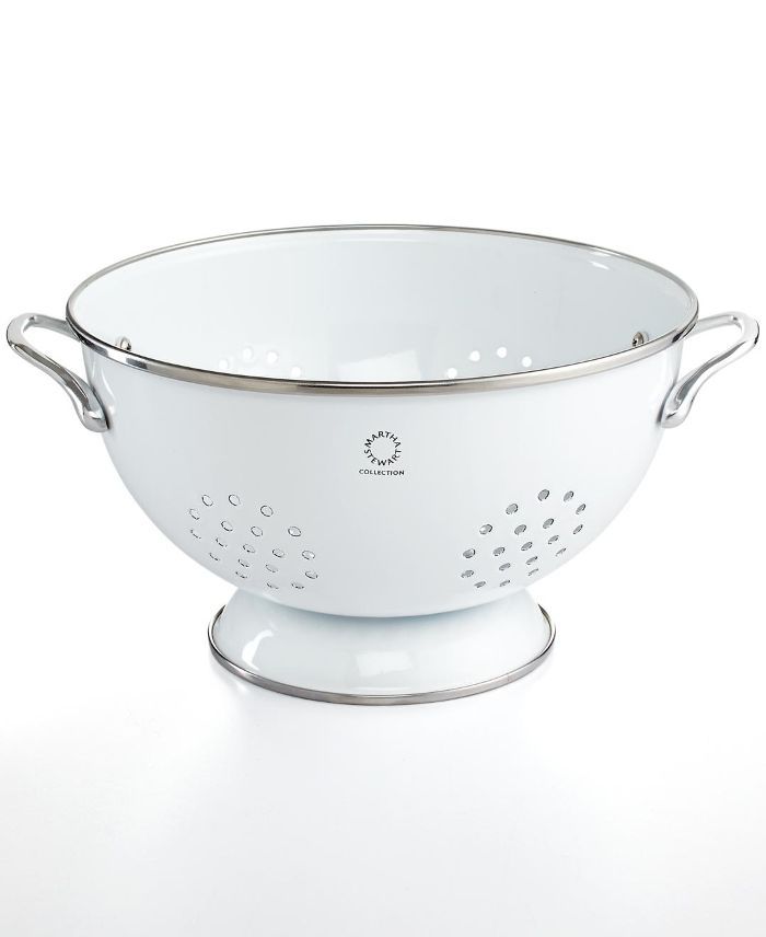 搪瓷在钢5夸脱。白色滤器，创造了梅西