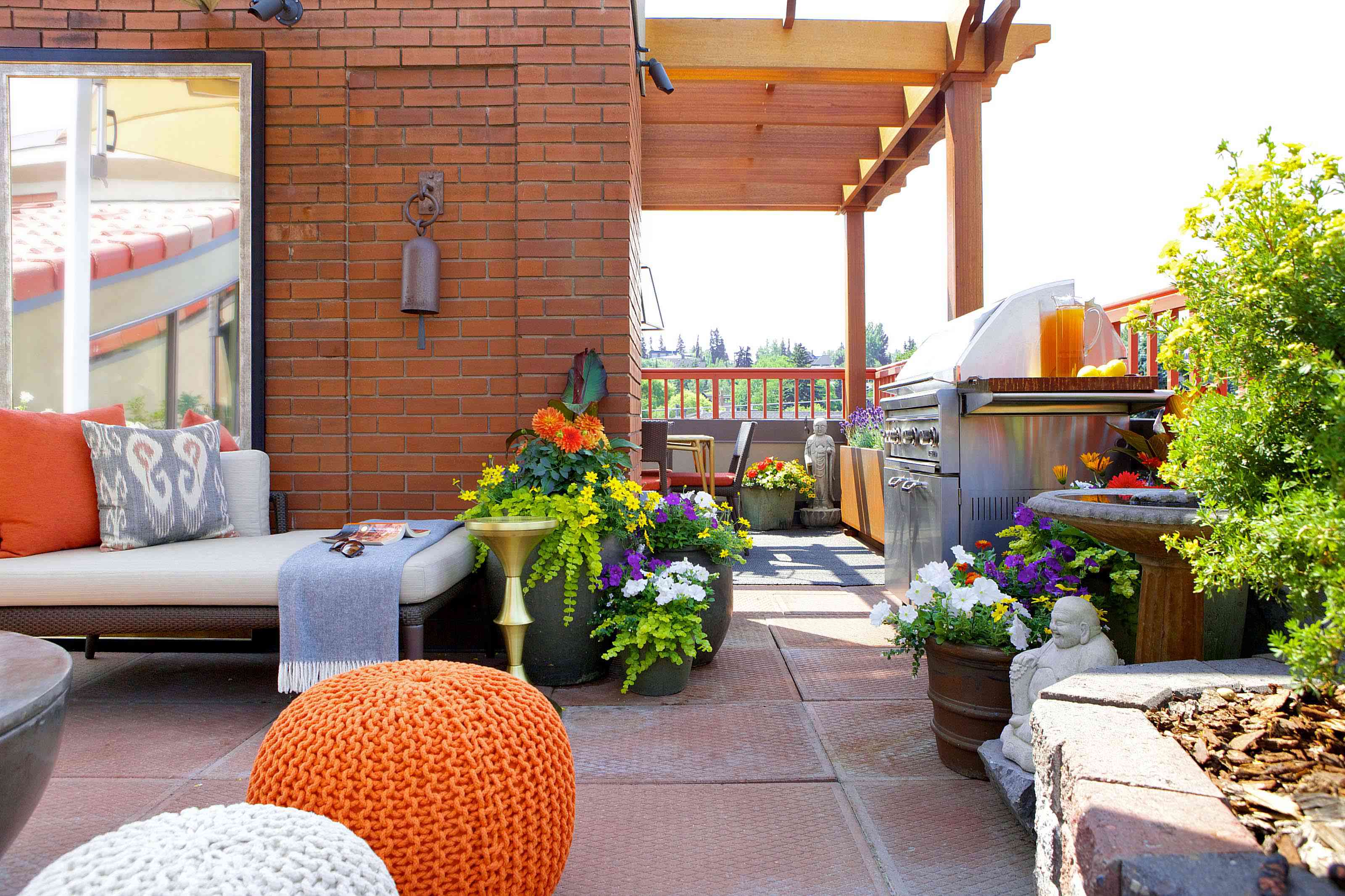 格栅池畔装饰想法