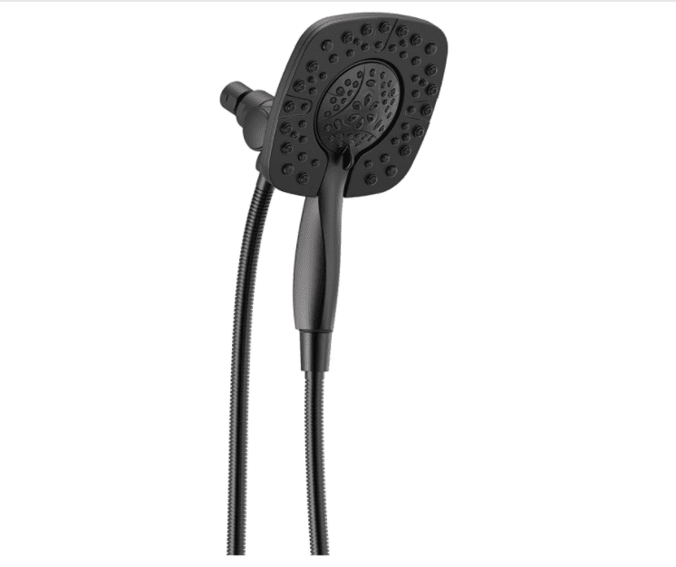 三角洲水龙头手淋浴头，哑光黑色“class=