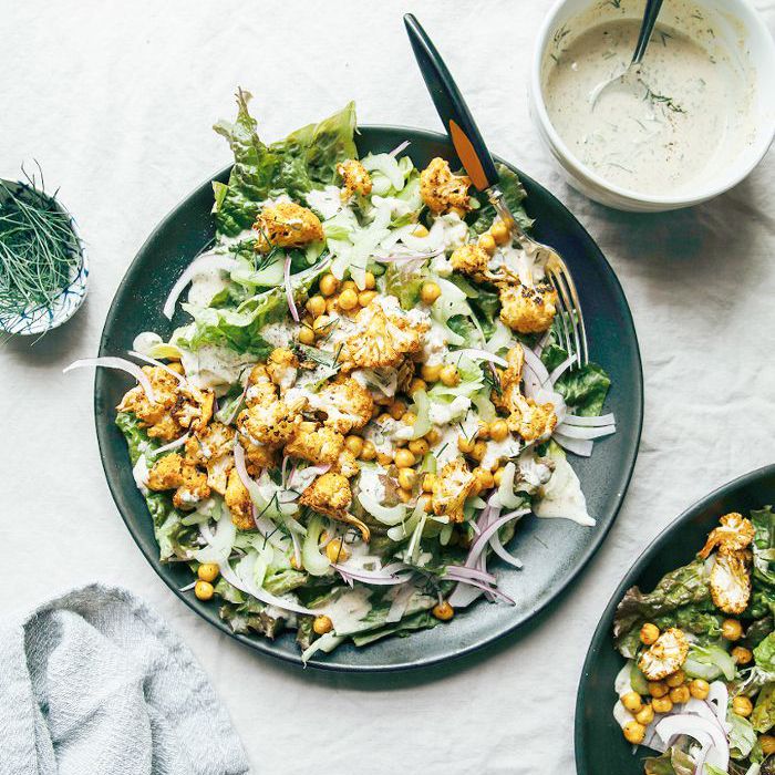 菜花芝麻酱沙拉