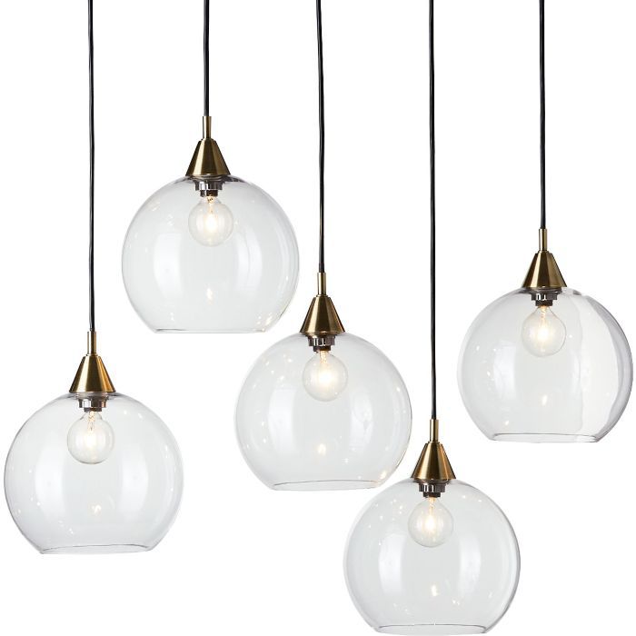 CB2萤火虫5灯泡黄铜吊灯