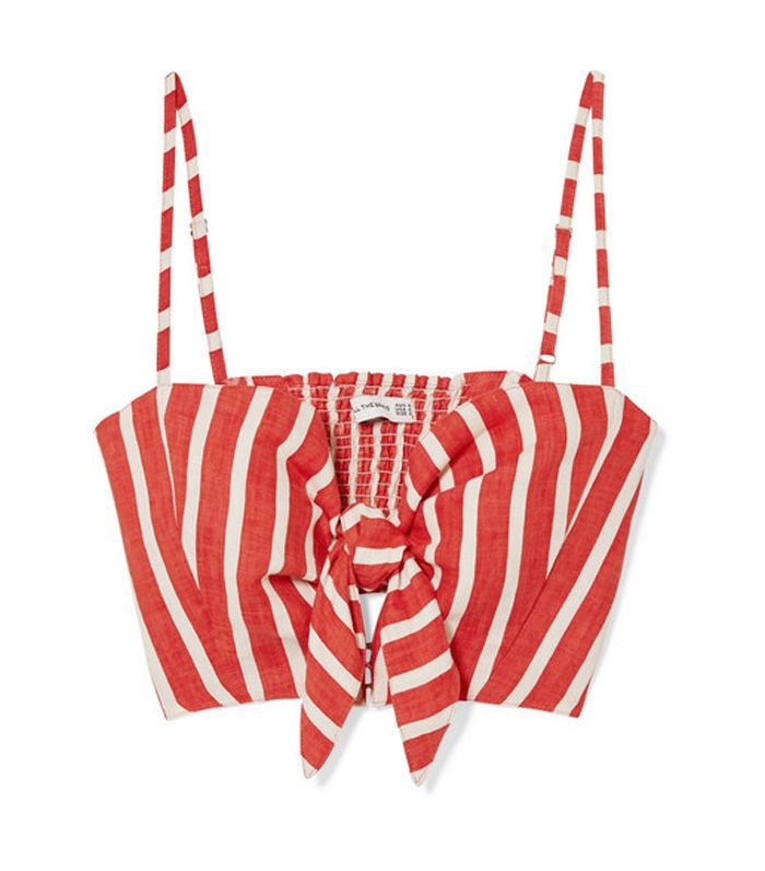 斯福尔品牌De Fiori酒店七分裤条纹亚麻顶