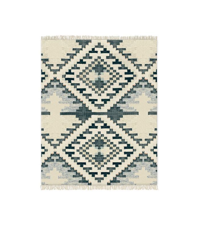 棋盘钻石毛Dhurrie