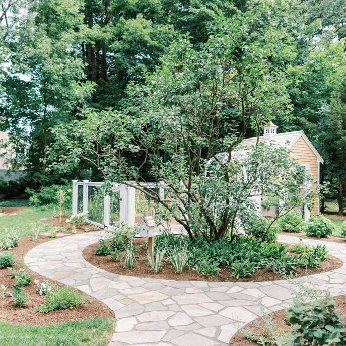 找到可爱的花园走道