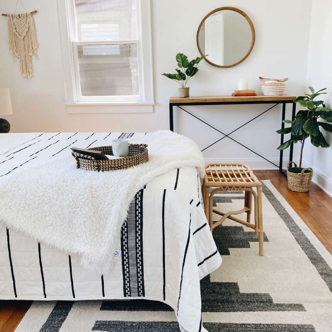 卧室有床上用品