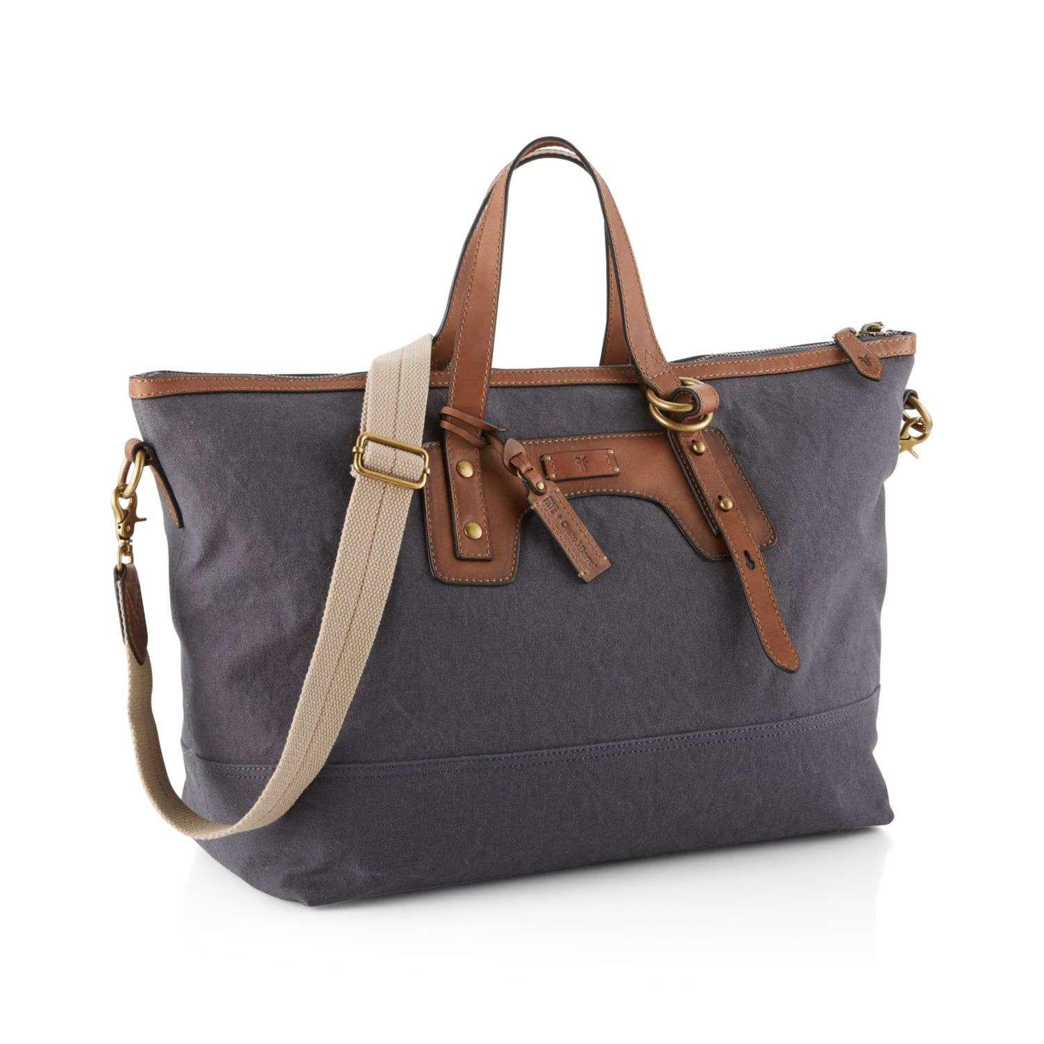 蓝灰色帆布睡袋