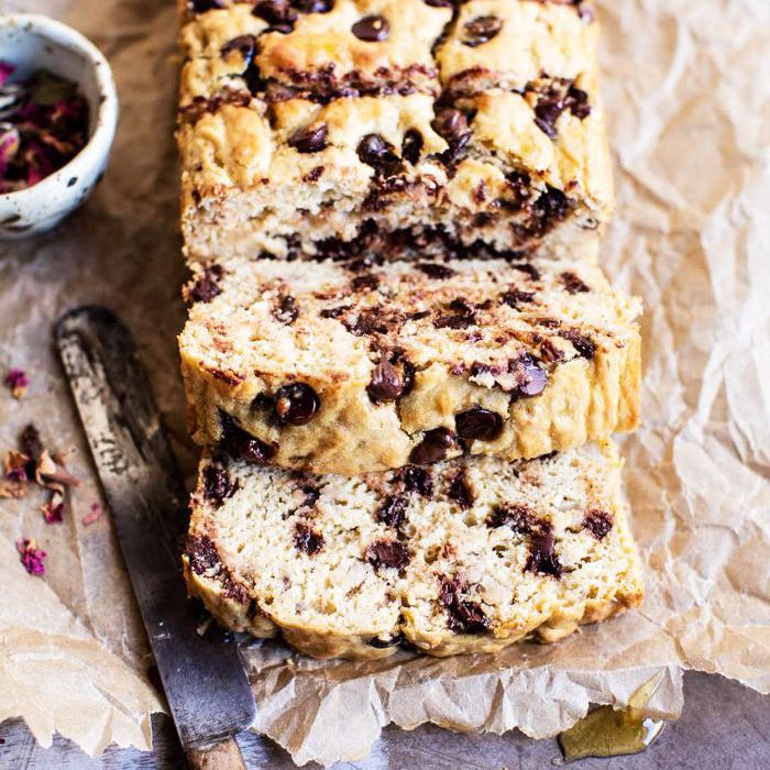 健康的巧克力片香蕉面包食谱