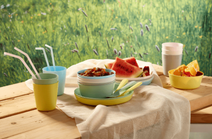 来源盘子外面。