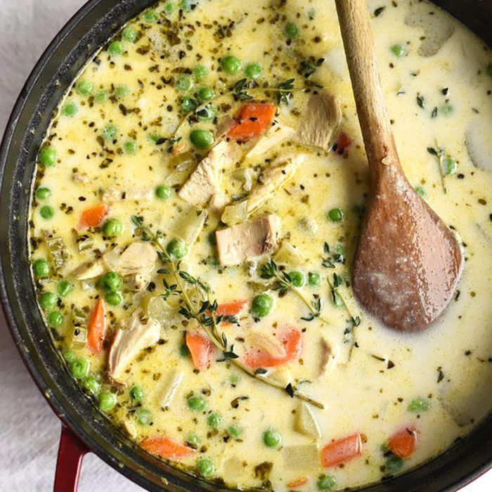 吃剩的火鸡肉馅饼汤