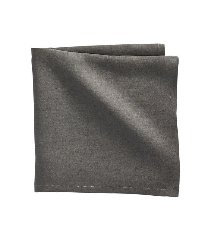 CB2螺栓灰色亚麻布餐巾