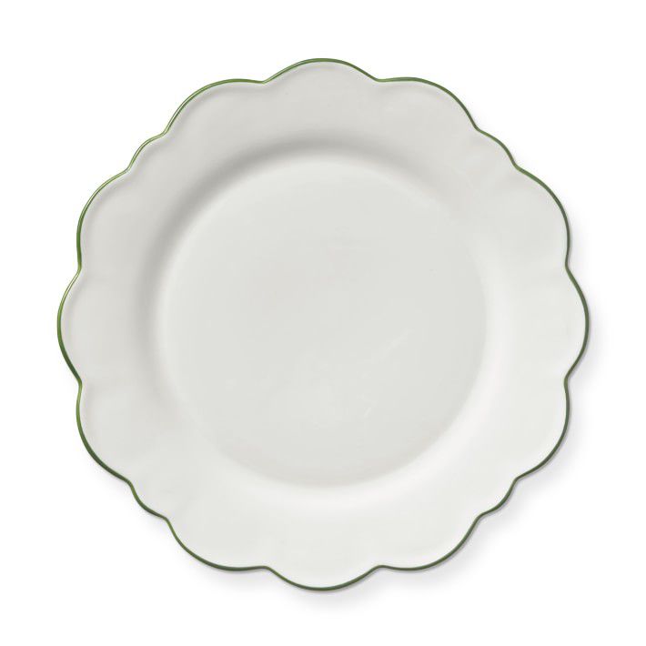 Aerin Lauder雅诗兰黛威廉姆斯索诺玛绿色扇形环餐盘，集4