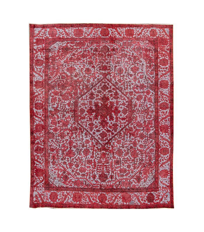 Apadana酒店红过染色地毯 -  9'6“×12'6”