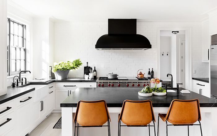 黑白厨房岛台设计