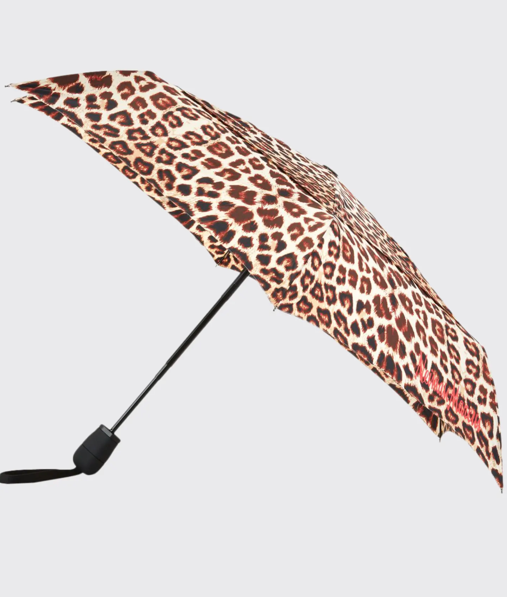 WindPro Flatwear通风自动打开/关闭紧凑豹纹伞