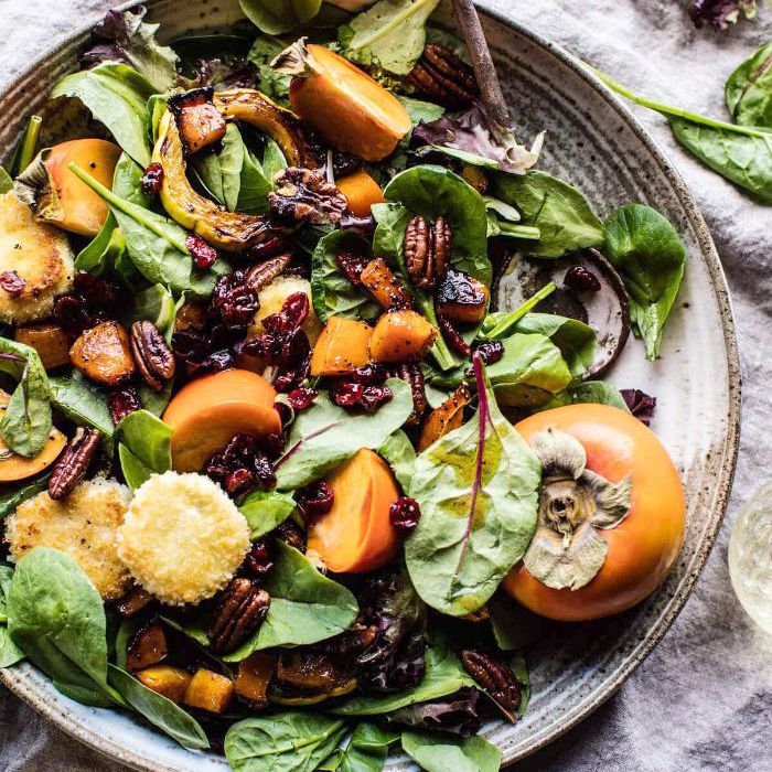 蔓越莓烤白胡桃柿子沙拉