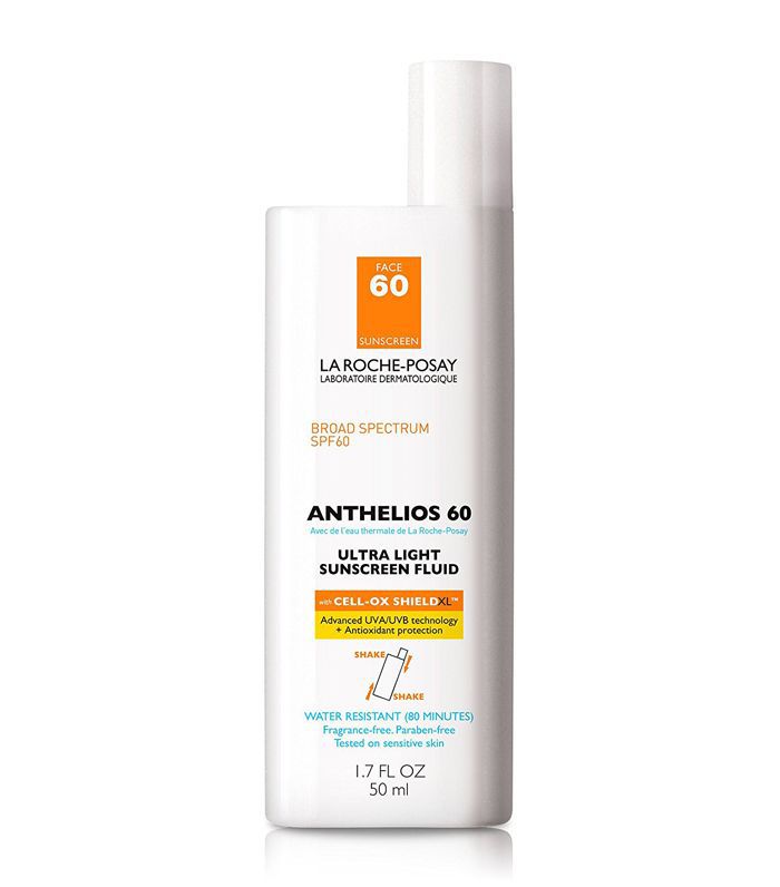 Anthelios 60超轻面部防晒液，防水与SPF 60，1.7 FL。奥兹。