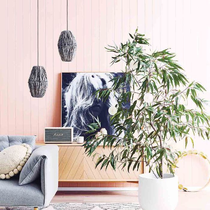 客厅配色方案 - 粉红色