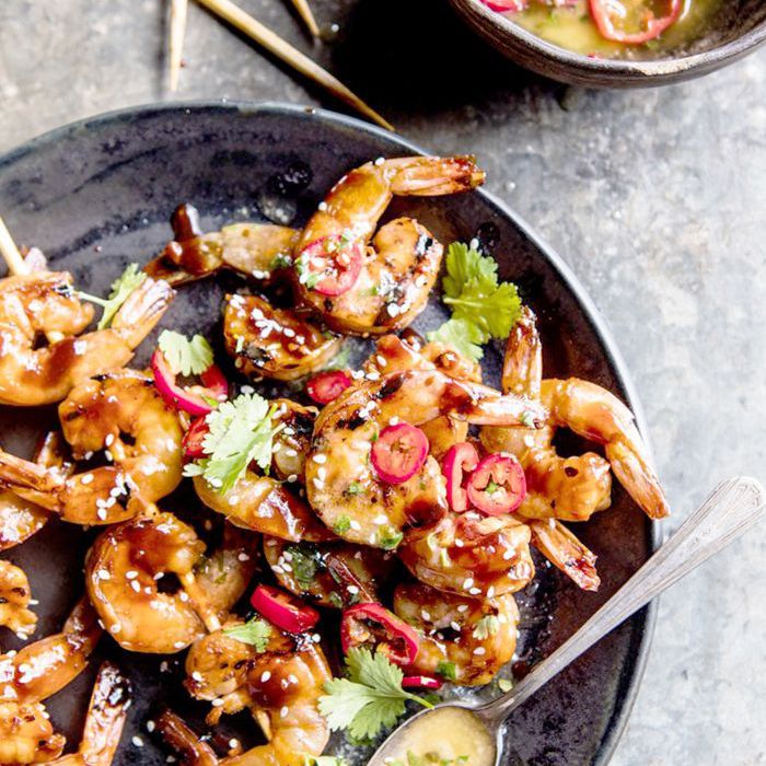 蜂蜜大蒜韩国烤虾