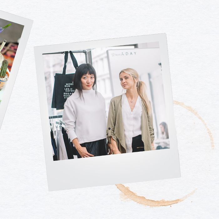 梅格他和Nina冯哈伯，ADAY的联合创始人“class=