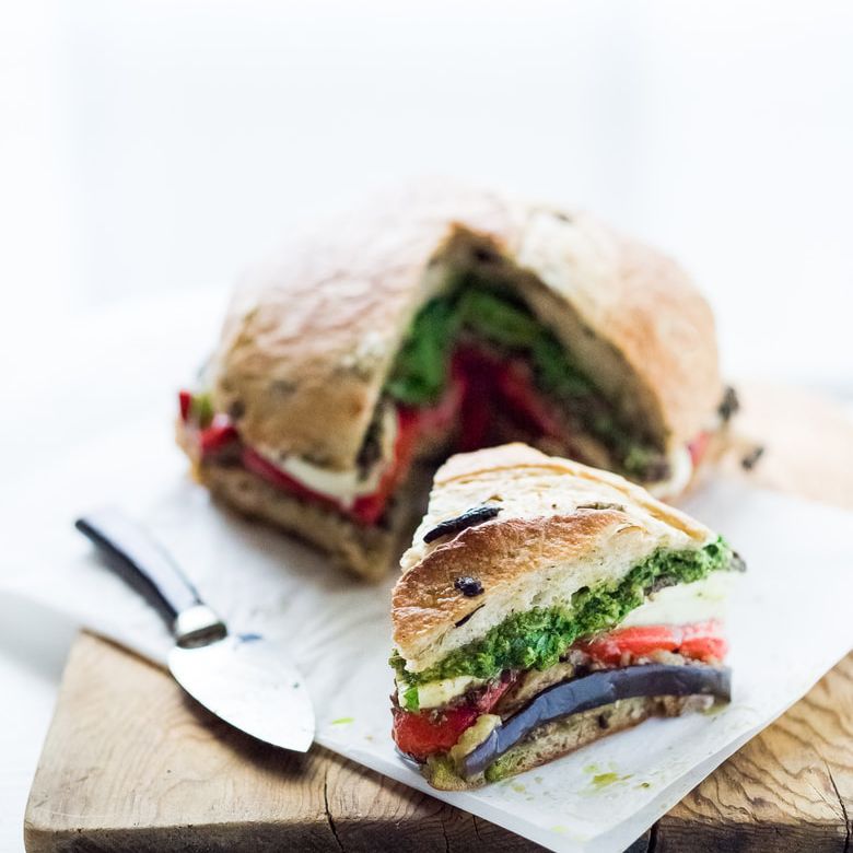 烤茄子三明治