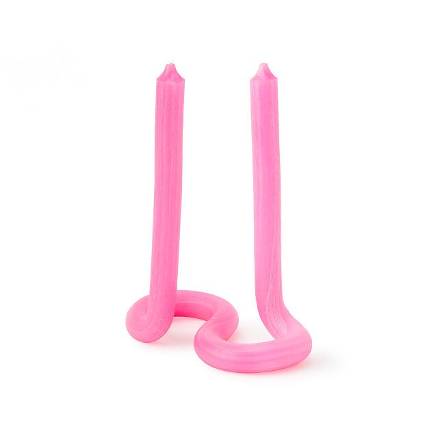 螺旋扭曲的蜡烛