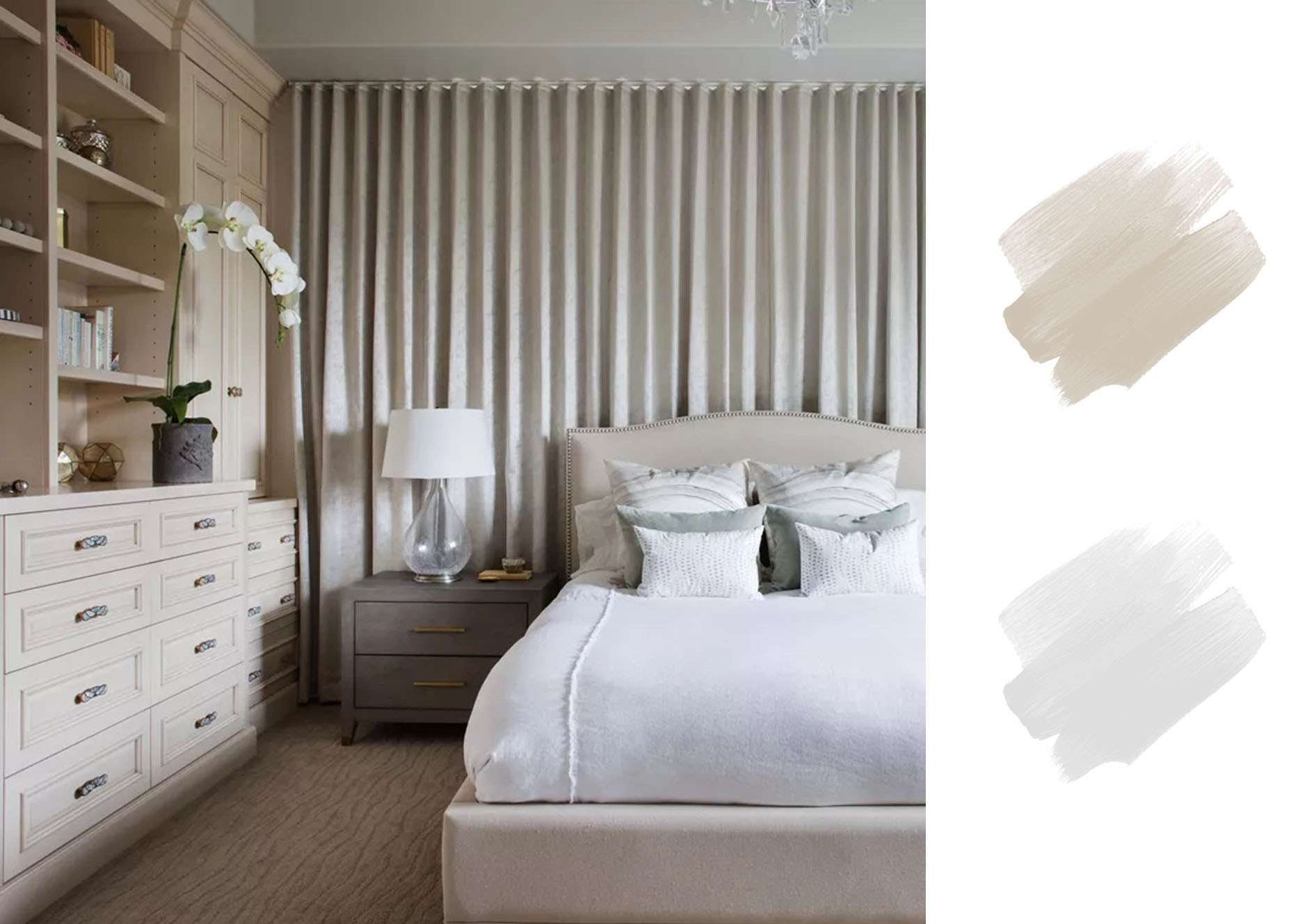 最好的大地色调调色板-暖色米色和白色