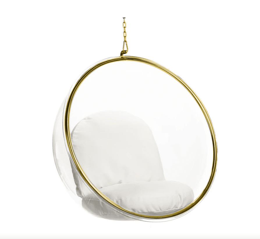 挂着泡沫的椅子