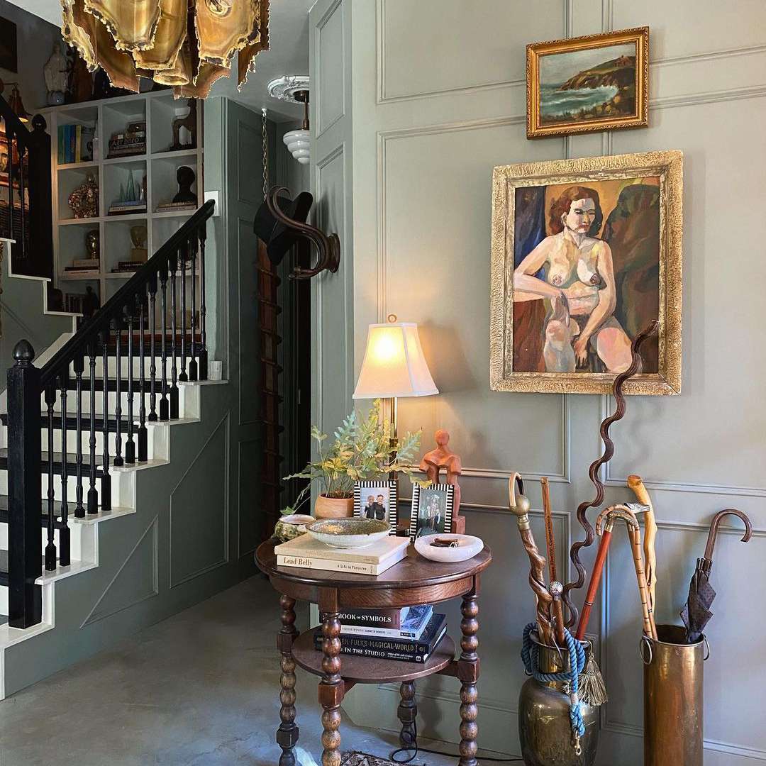 复古的入口与70年代的装饰