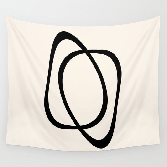 连锁两A -极简线条抽象挂毯