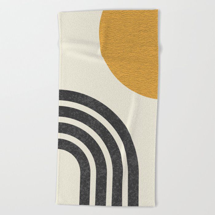 Society6 Mid-Century Modern Beach Towel