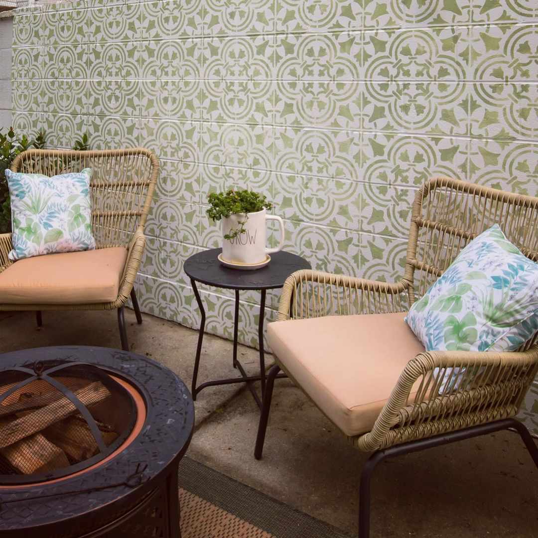 露台用手绘瓷砖