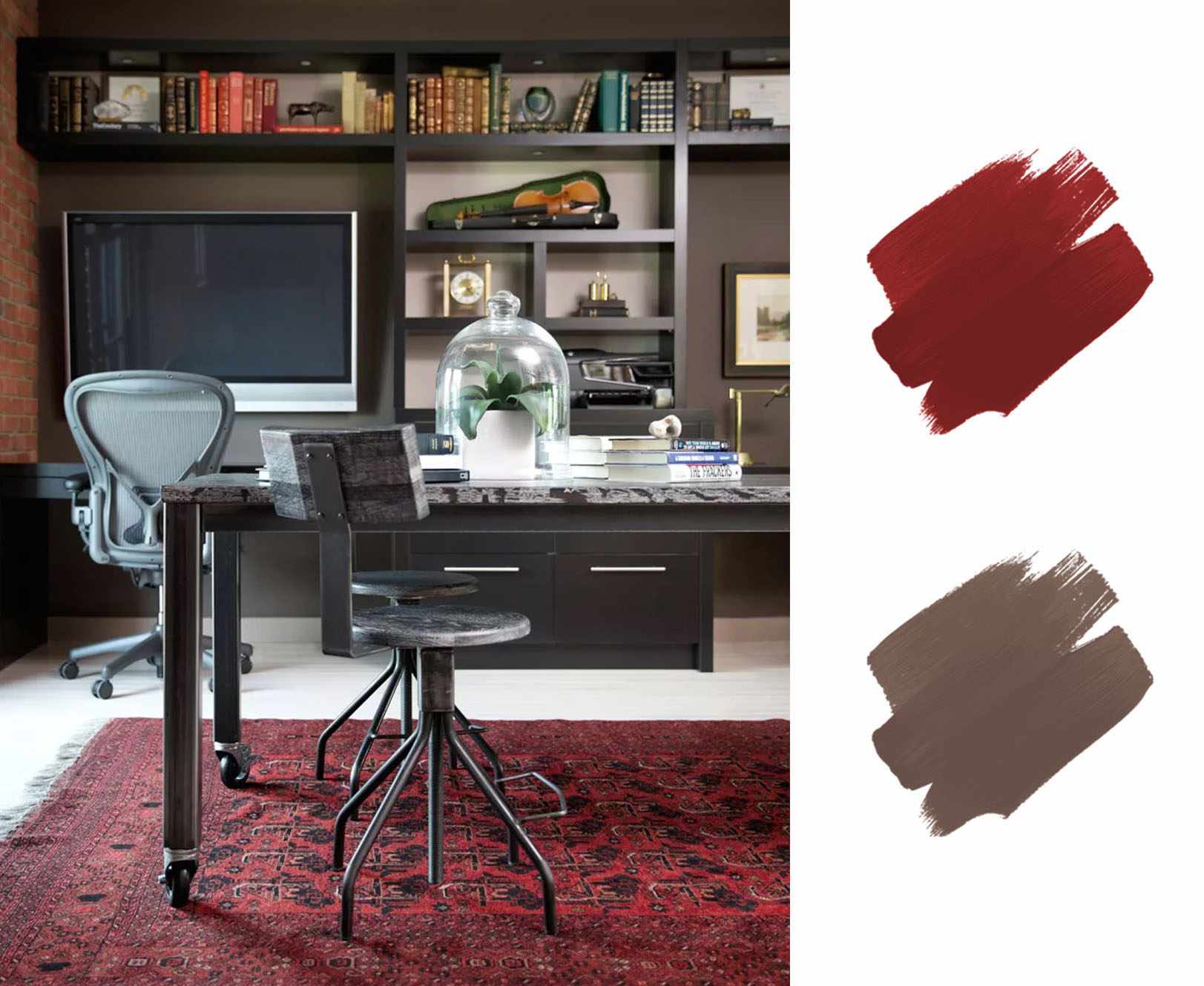 最好的大地色调调色板-红色和棕色