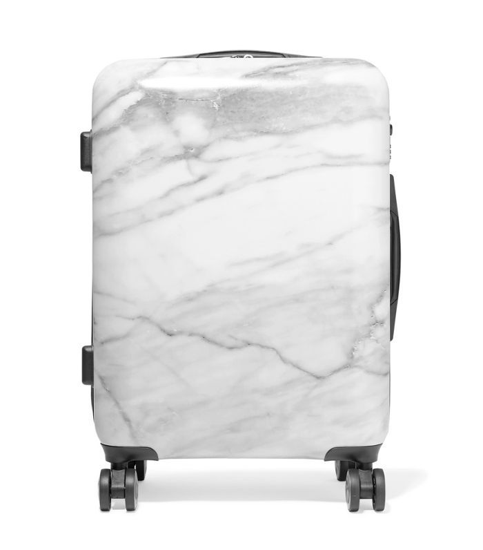 Astyll随身携带的大理石花纹的硬壳旅行箱