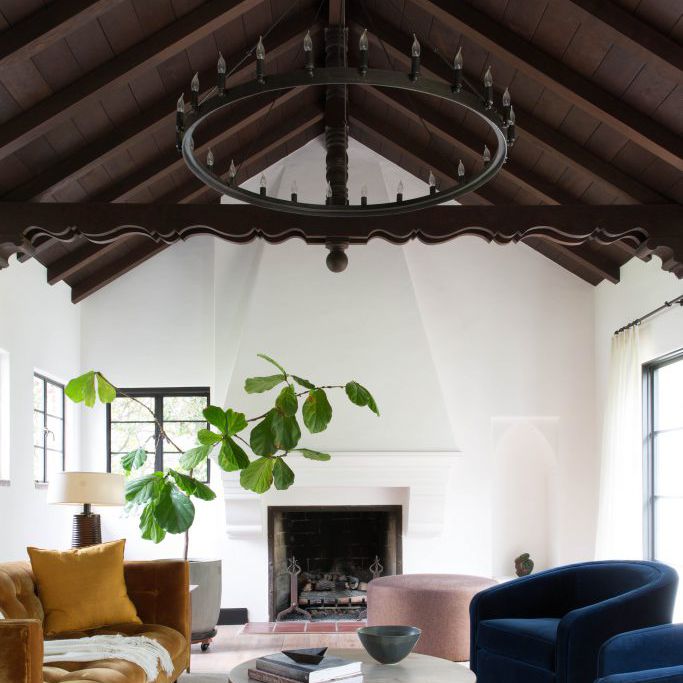 最好的客厅想法 - 主要彩色家具