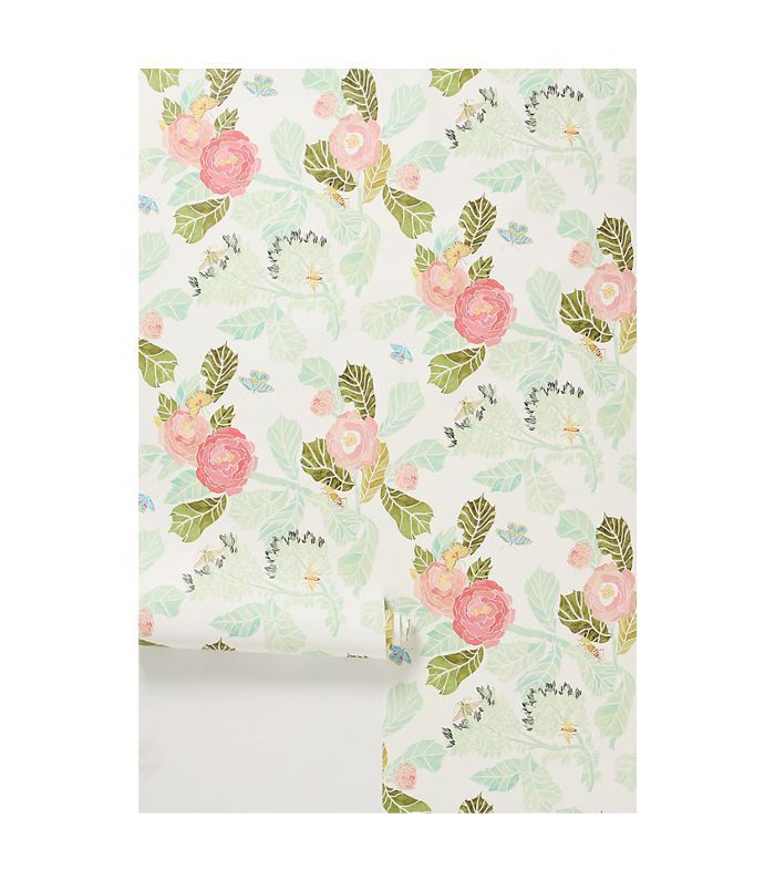 Anthropologie的水彩植物壁纸