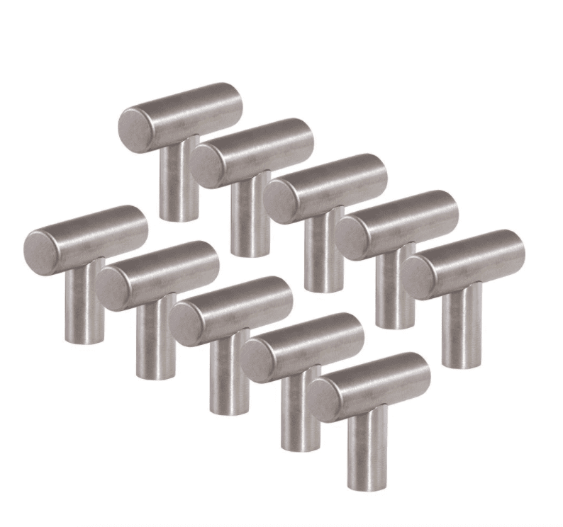 t -拉式不锈钢机柜旋钮，每包10个