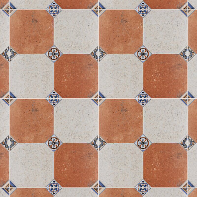 一系列印刷厨房瓷砖