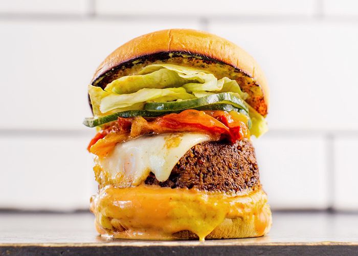 素食餐馆在纽约市 - 汉堡优势