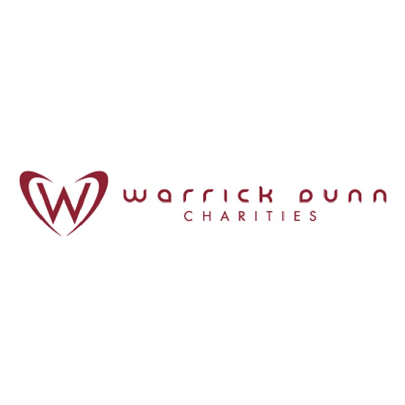 这是Warrick Dunn charity的标志，这是一个帮助单亲父母装饰他们的家的非盈利组织。