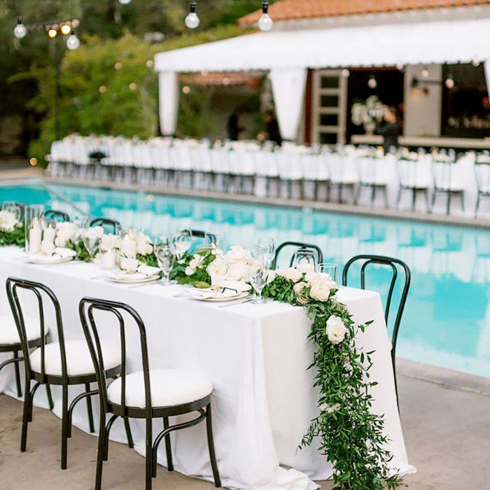 一个婚礼tablescape