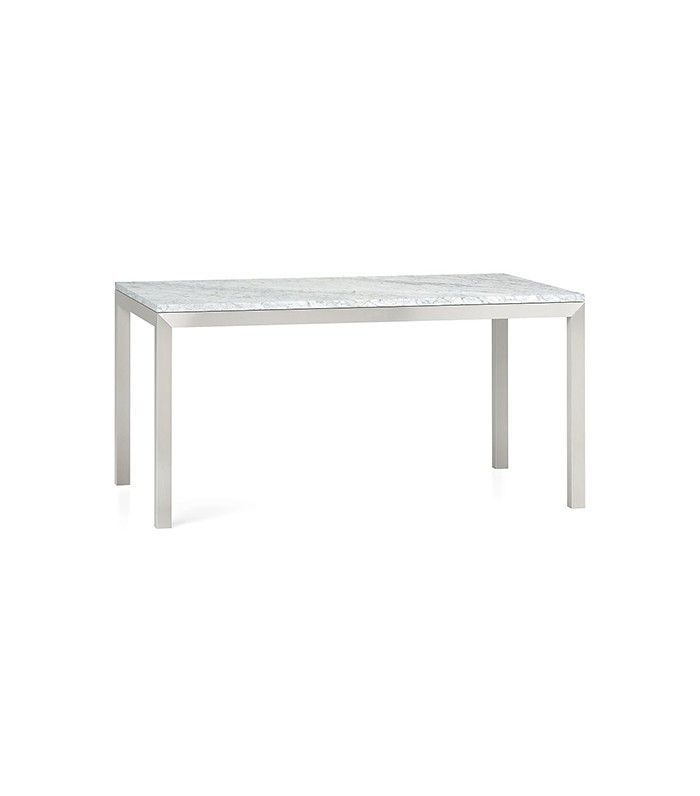 板条箱和桶大理石不锈钢餐桌