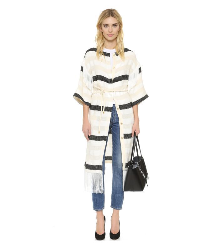 艾琳条纹外套“class=