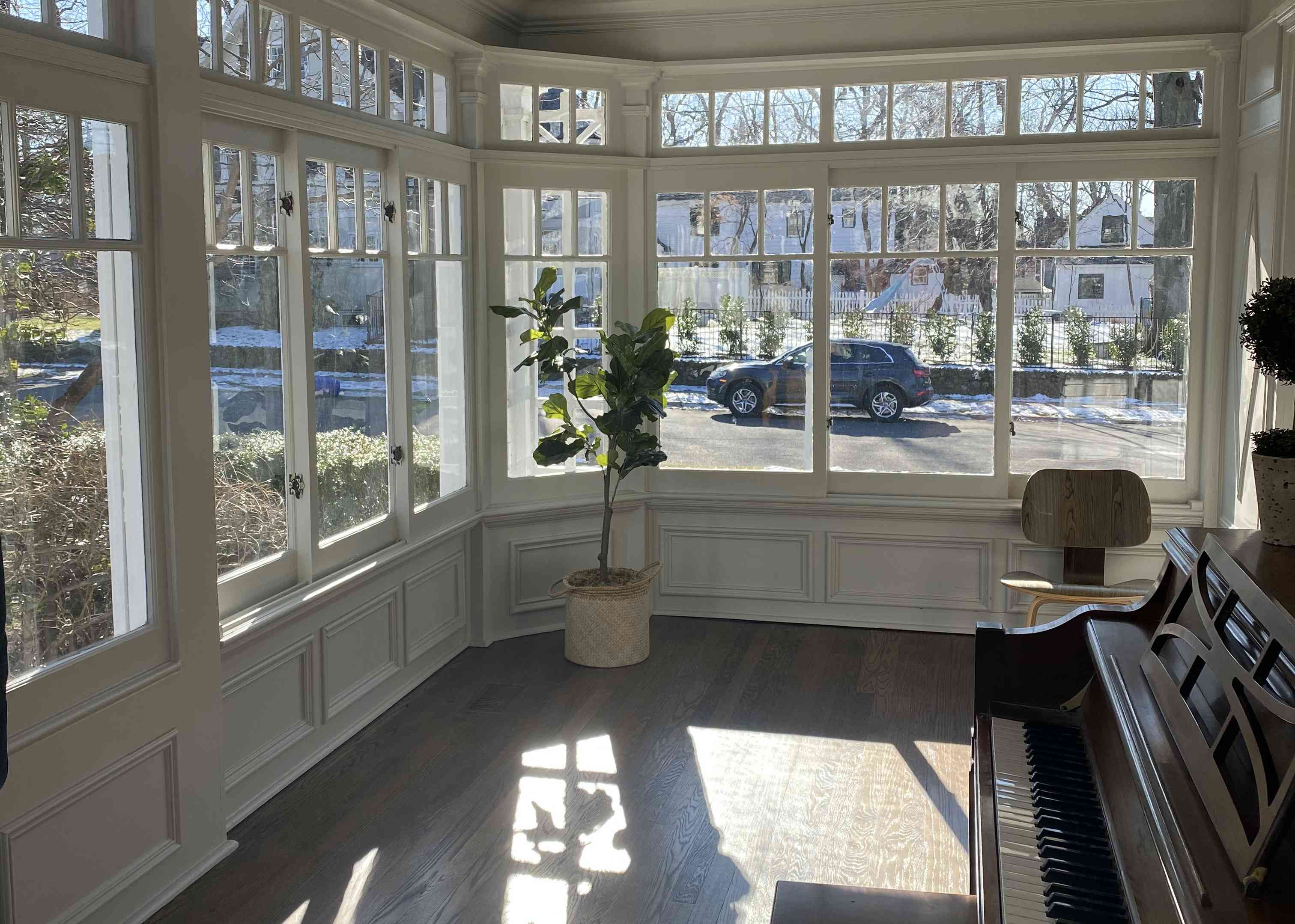 日光室拍摄前。