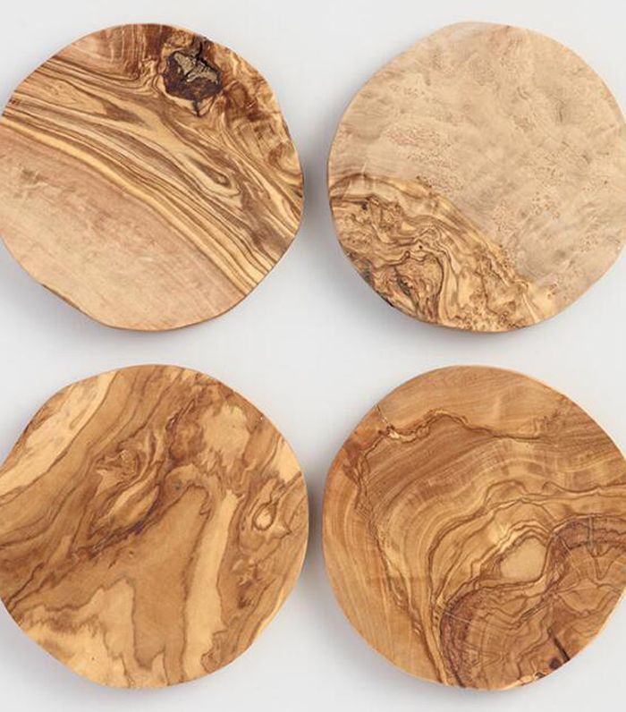 Olivewood杯垫一套4由世界市场