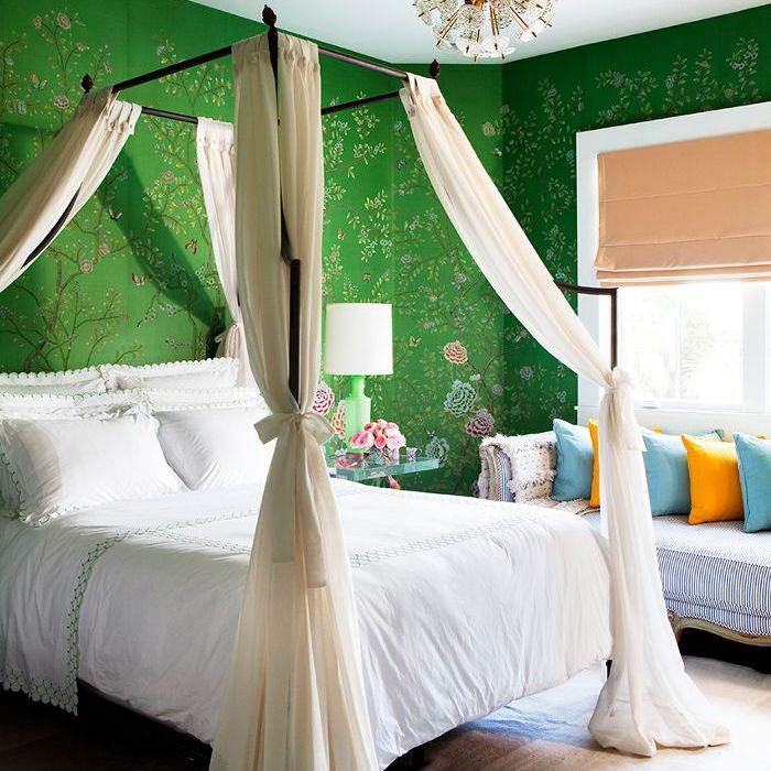 浪漫的卧室想法-天篷床